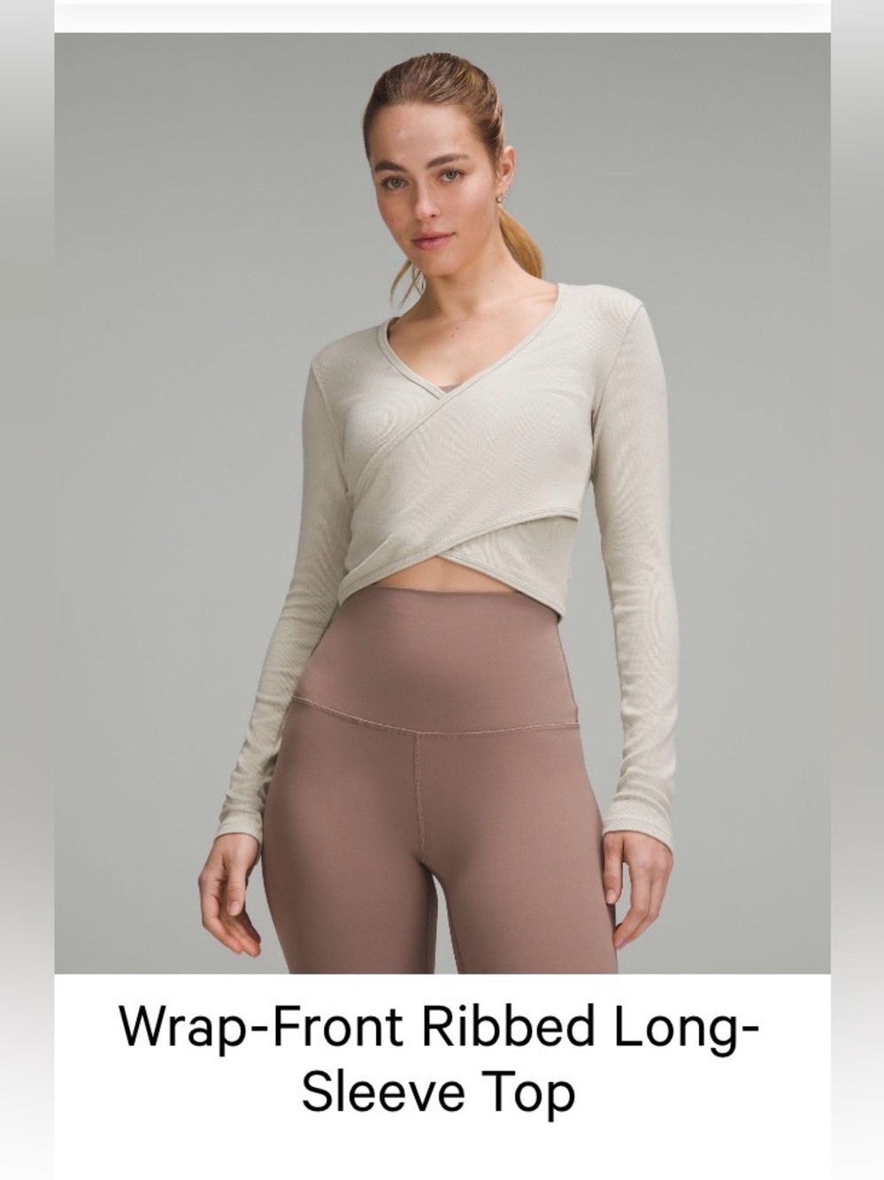 NWT Lululemon Size 10 Wrap Front Top